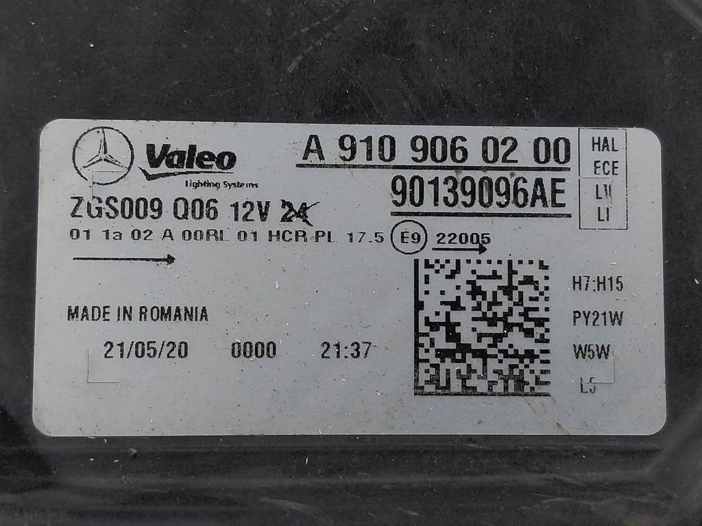 [MTD-534855] Faro izquierdo Mercedes Sprinter 3,5 T B910
