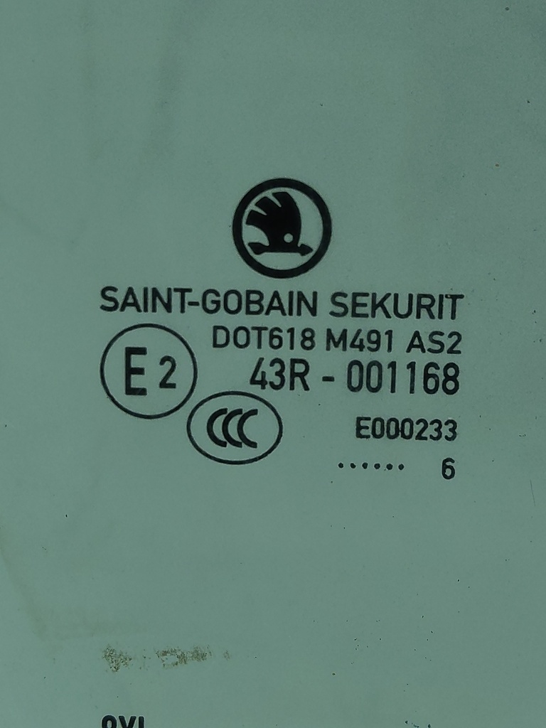 [MTD-534806] Cristal de ventana Skoda Superb III 3V3