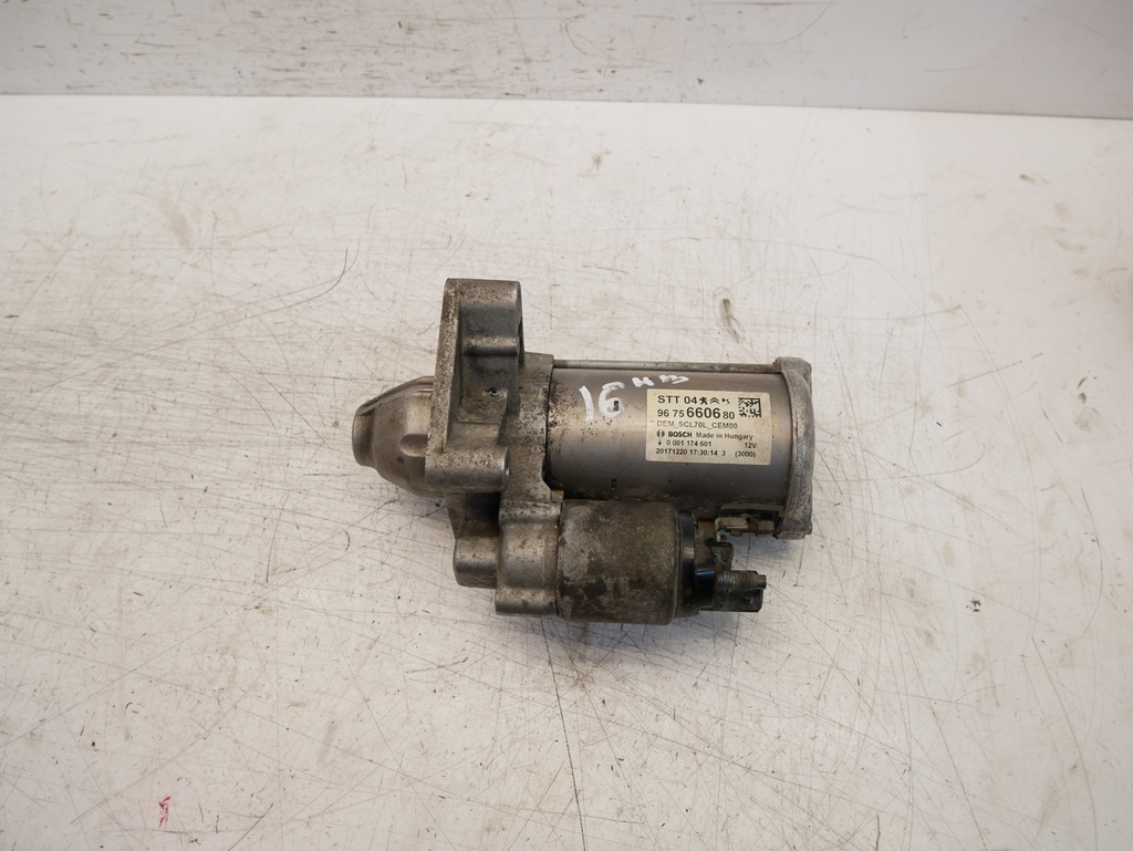[MTD-453509] Motor de arranque Citroën Peugeot 1.6 HDi BH02 BHY DV6FD 9675660680
