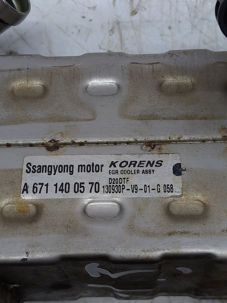 [MTD-504050] Enfriador de gases de escape Ssangyong Rexton EX 2.0 D Xdi 4x4 D20DTR OM671.960