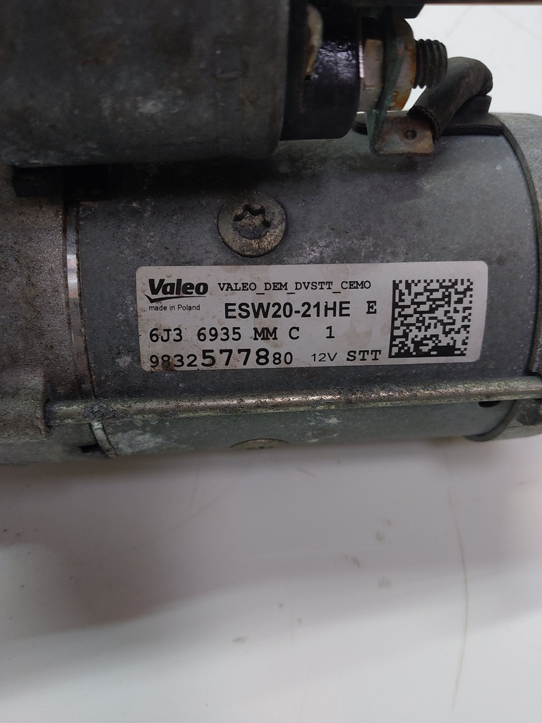 [MTD-513201] Motor de arranque Opel Astra MK VIII 1.5 TD YHZ YH01 9832577880