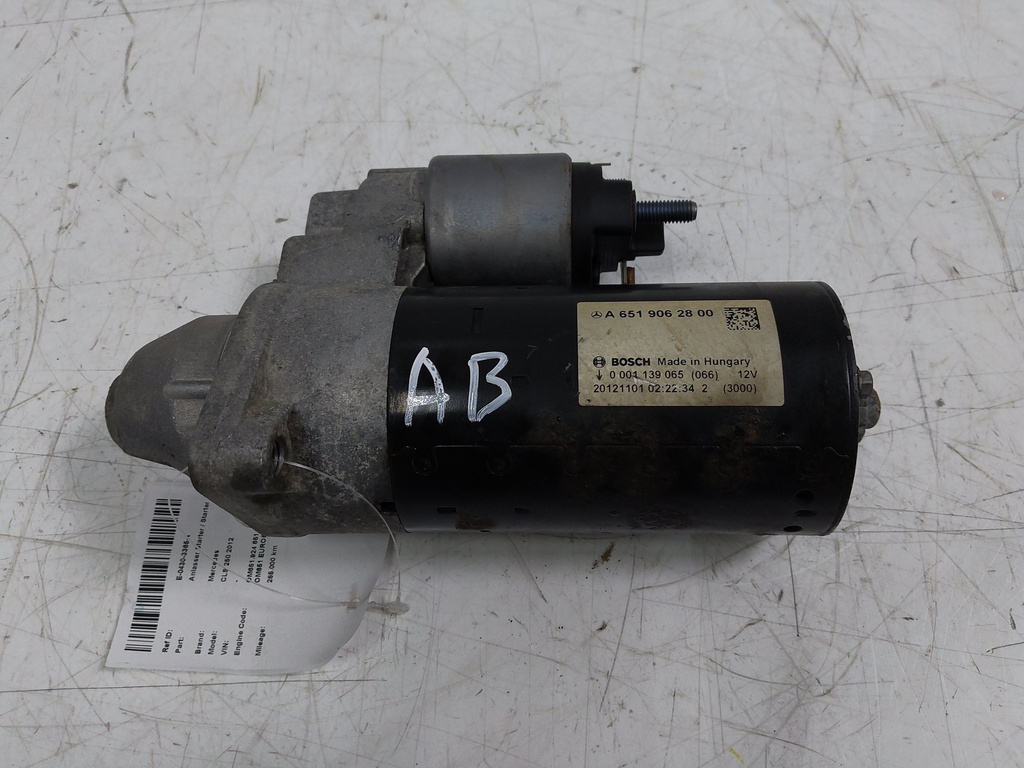 [MTD-514592] Motor de arranque Mercedes CLS 250 2.2 CDI OM651.924 651.924 OM651