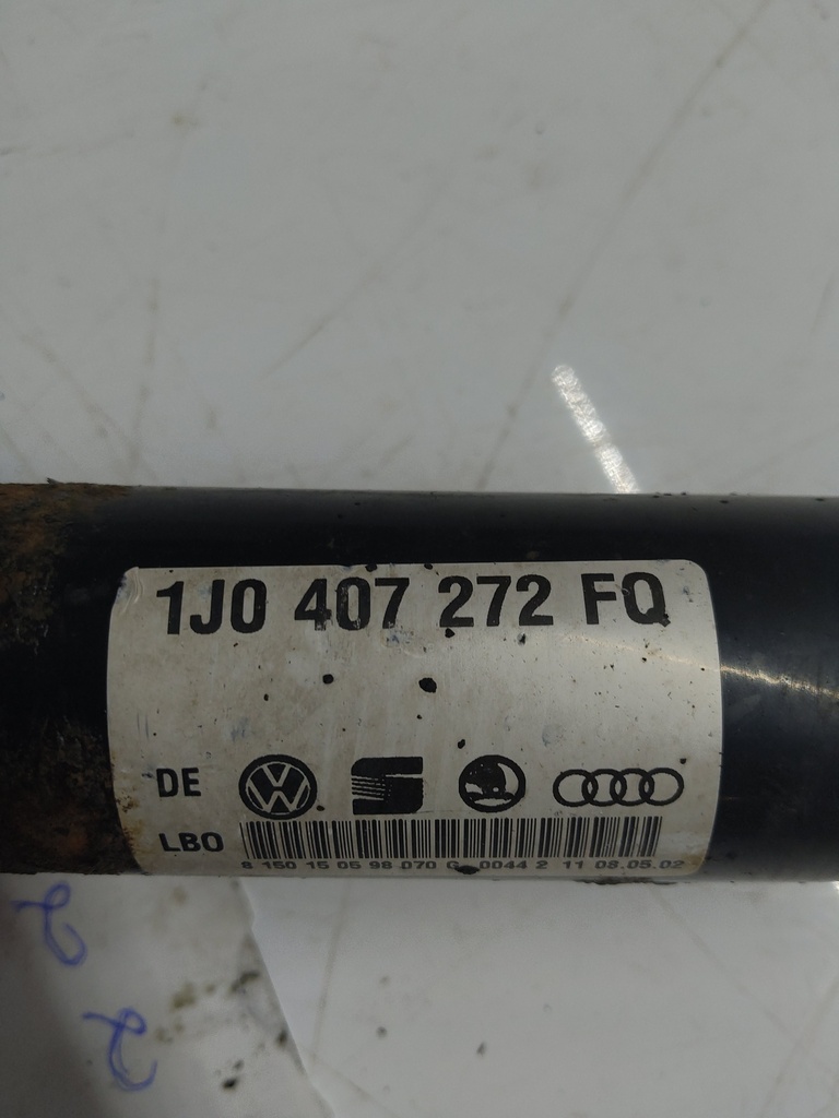 [MTD-514617] Palier derecho VW Golf IV 2.8 VR6 4motion BDE 1J0407272FQ