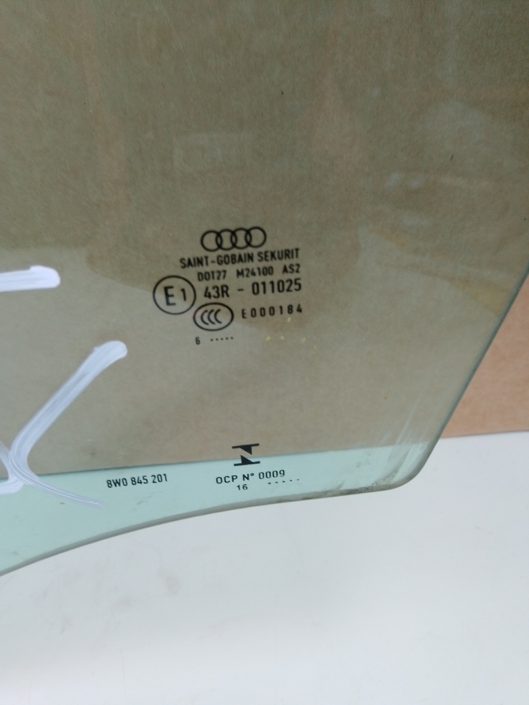[MTD-530861] Ventana lateral AUDI A4 B9 Avant 2016 CRTC 3.0 TDI OE 43R011025