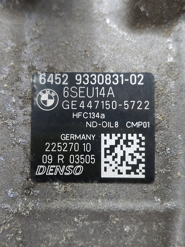 [MTD-533281] Compresor de aire acondicionado BMW Serie 1 2014 2.0 N47D20O1