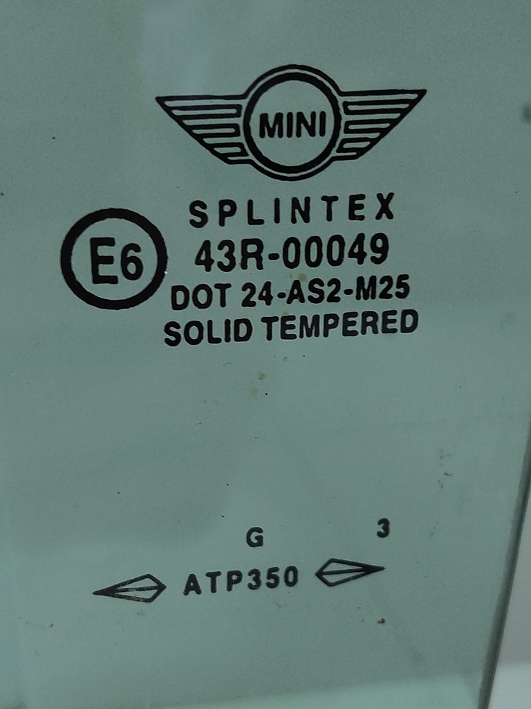 [MTD-534185] Cristal puerta delantera izquierda Mini Cooper R50 2003 1.6