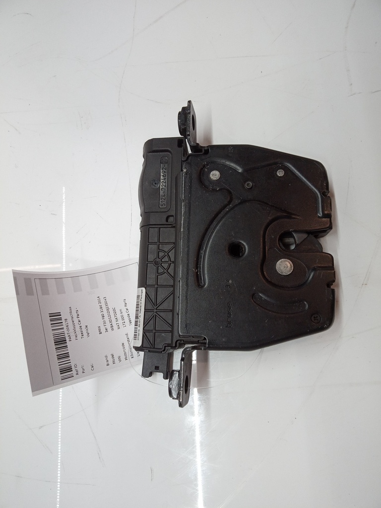 [MTD-501217] Cerradura de pestillo BMW Serie 3 F30 F80 318d 2.0 D Diesel N47 N47D20C 7224692