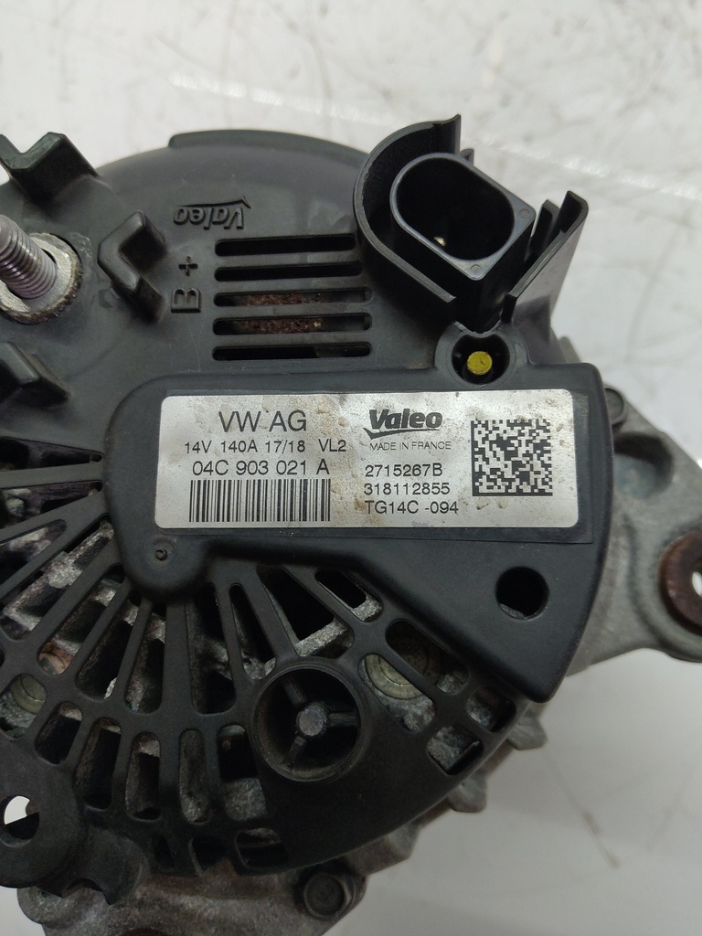 [MTD-513617] Alternador Audi A3 8VF 1.5 TFSI Gasolina DADA DAD 04C903021A