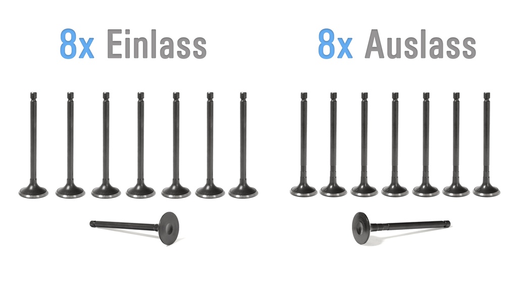 [MTD-277256] 8 Válvulas de admisión y escape Mazda 3 BL 6 Sport GH CX-7 ER 2.2 R2AA