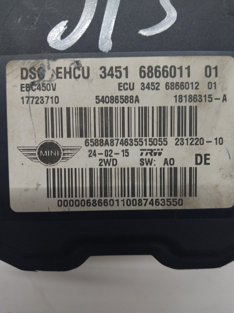 [MTD-505545] Bloque hidráulico ABS Mini Countryman Cooper D R60 1.6 N47C16A 6866011