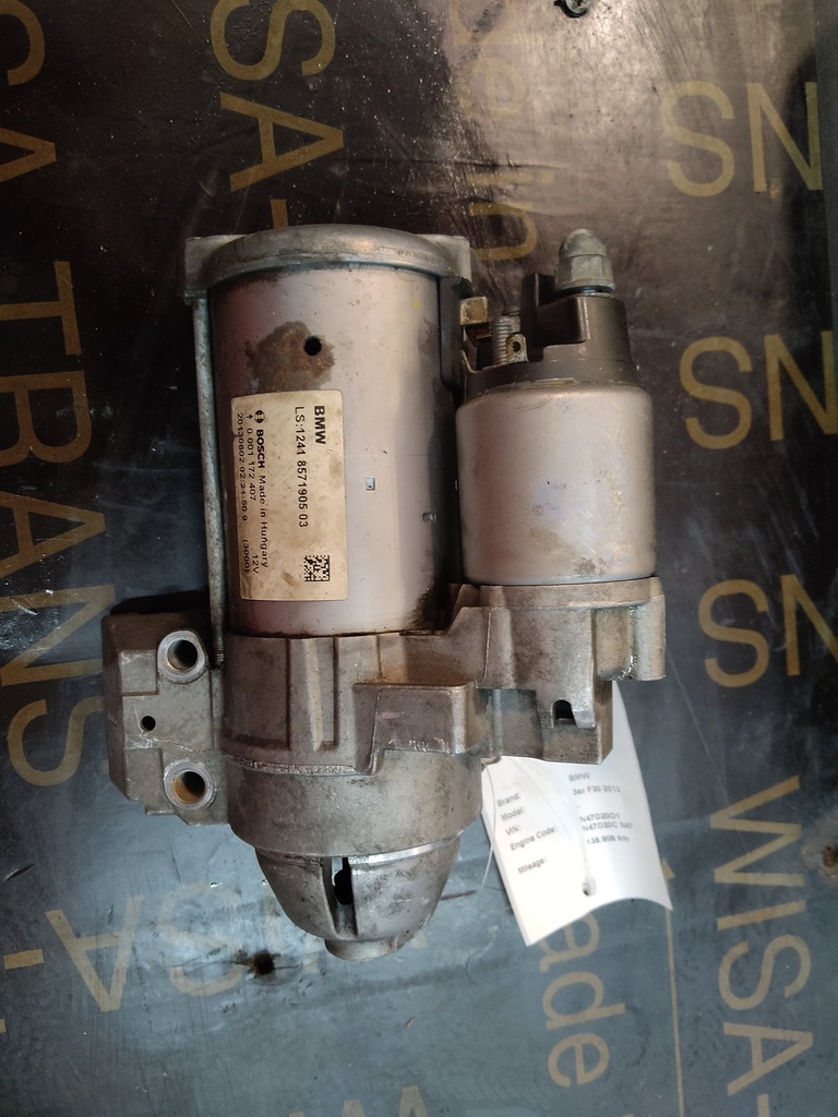 [MTD-525287] Motor de arranque BMW Serie 3 F30 2013 N47D20O1, N47D20C, N47 2.0 8571905