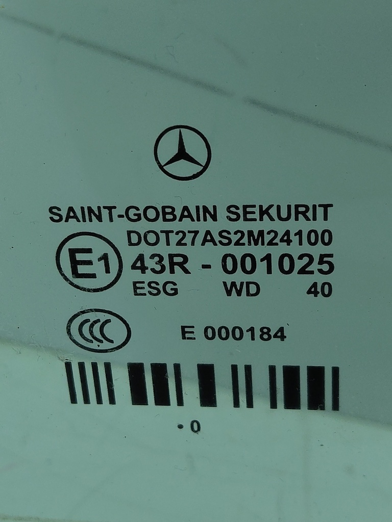 [MTD-534217] Cristal de ventana Mercedes Clase E W212 2010 OM642.850 3.0 E 350 CDI 43R001025
