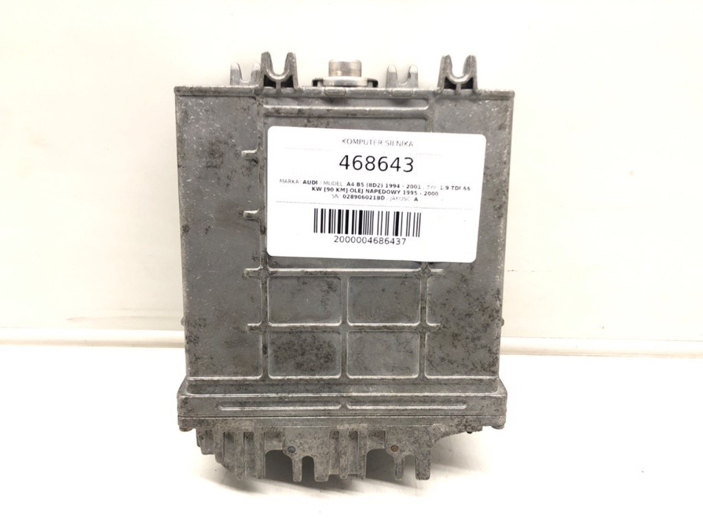 [STARK-468643] Centralita motor AUDI A4 B5 (8D2) 1.9 TDI 66 kW 90 CV 1995-2000