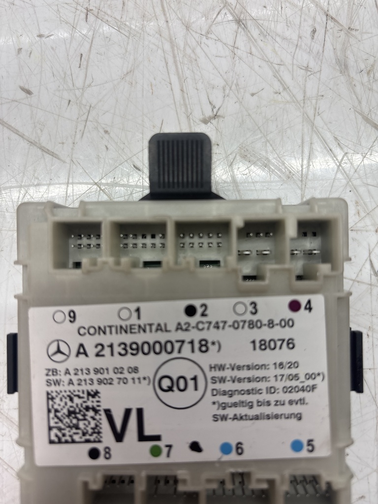 [MTD-500672] Unidad de control de puerta Mercedes E220 W212 OM654 654.920 A2139000718