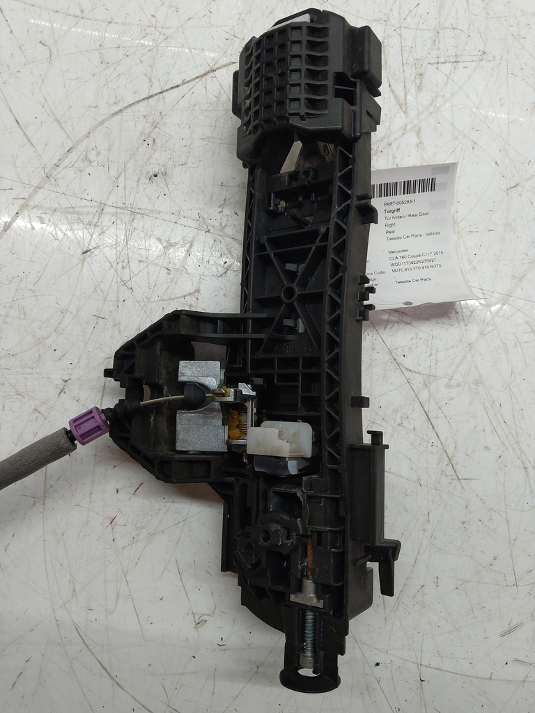 [MTD-505975] Tirador de puerta trasera derecho blanco 650 para Mercedes CLA 180 Coupé C117 (A2047601634)