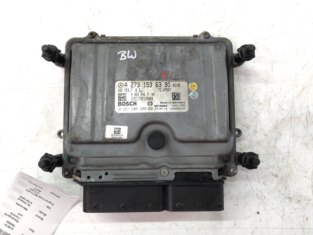 [MTD-536442] Módulo de control Mercedes Clase GL