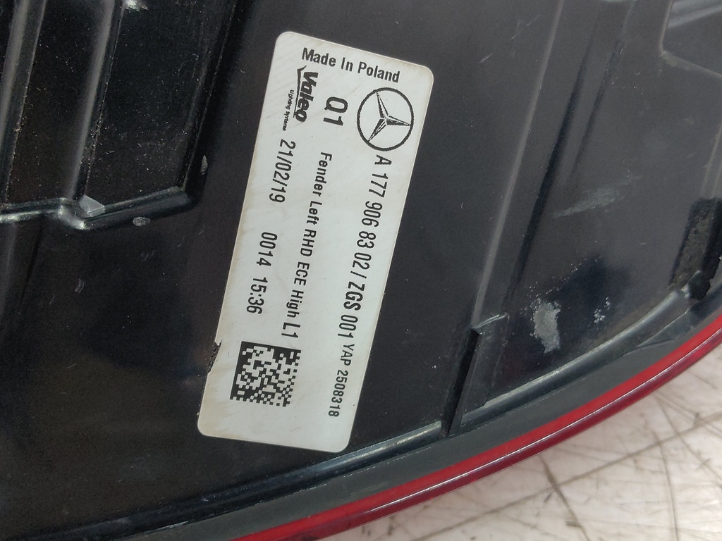 [MTD-540539] Piloto trasero izquierdo Mercedes Clase A W177