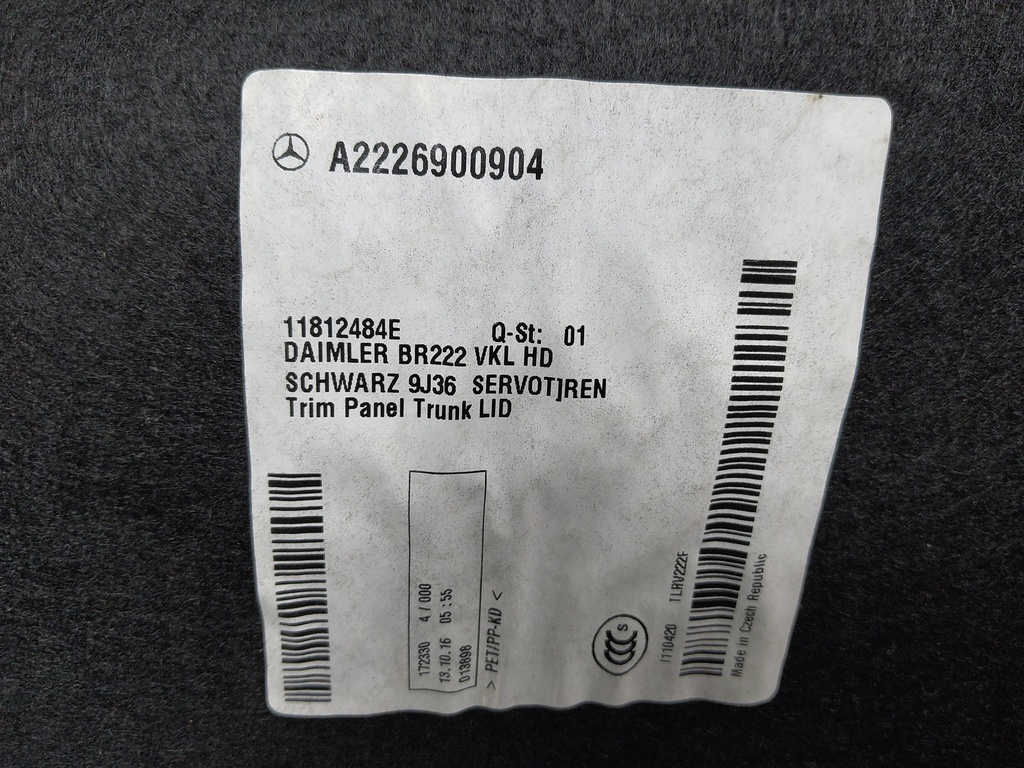 [MTD-540470] Pieza de carrocería Mercedes Clase S 2016
