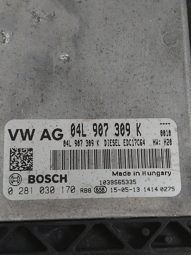 [MTD-529442] Centralita de motor Audi Q3 2.0 TDI 04L907309K