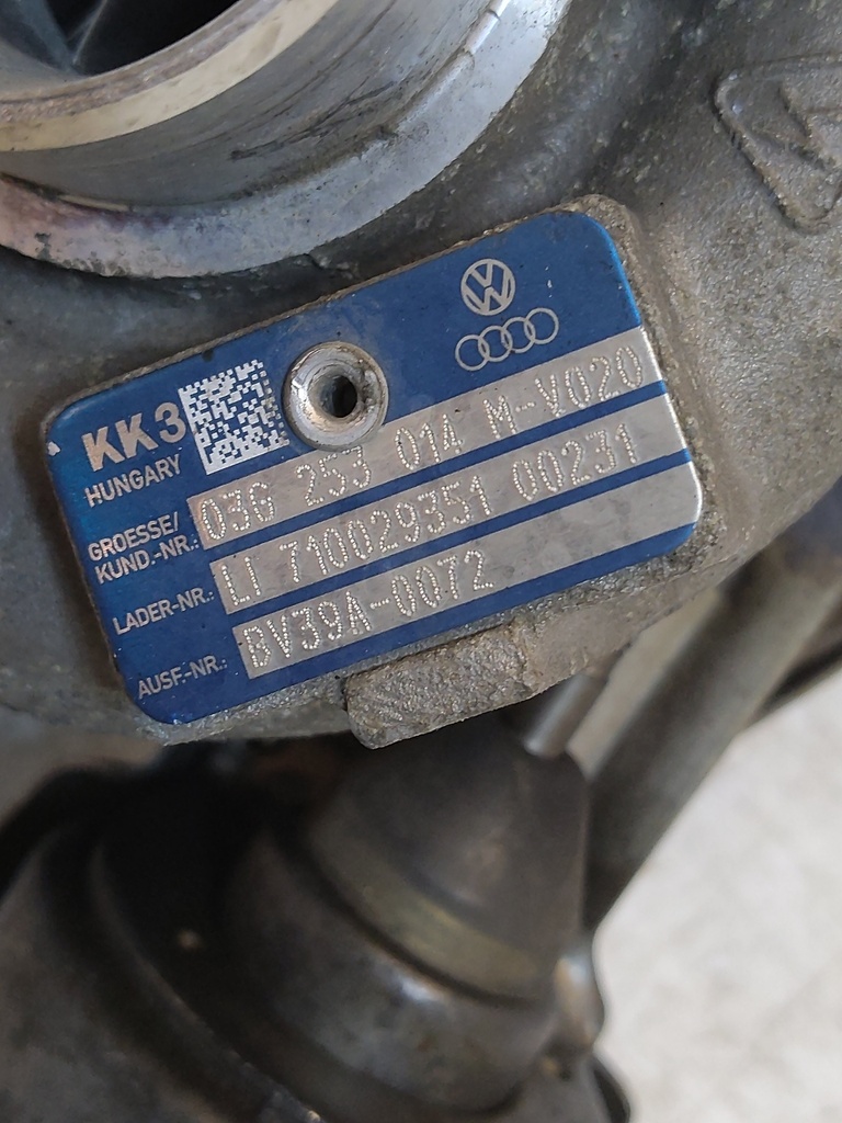 [MTD-544475] Turbocompresor Audi A3 1.9 TDI