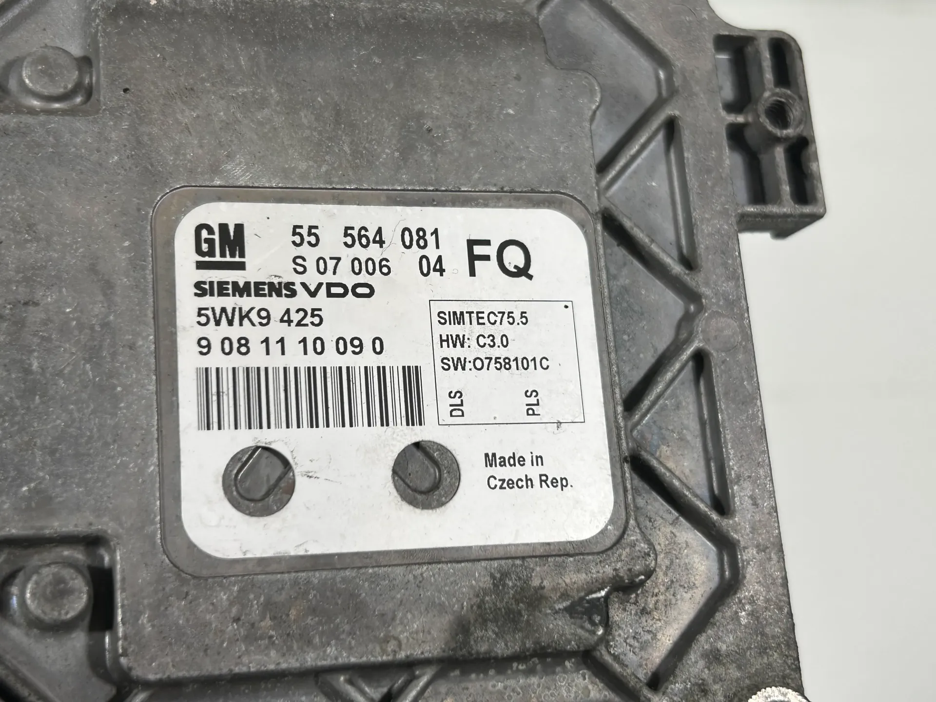 Centralita motor Opel Astra H 1.8 gasolina Z18XER 55564081