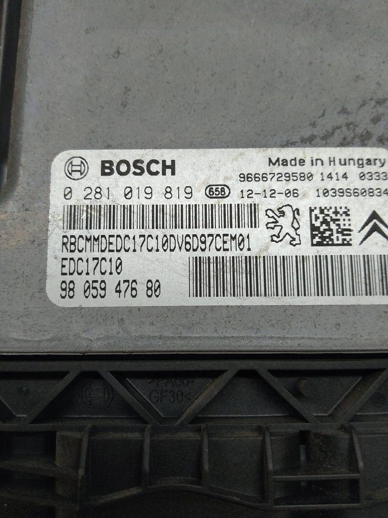 [MTD-550557] Centralita de motor Citroën DS3 1.6 HDi