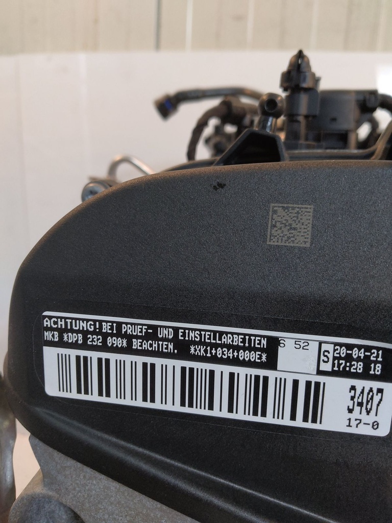[MTD-530639] Motor de 38 000 km VW Golf 1,5 eTSI DPBA DPB 05E100098E 2021
