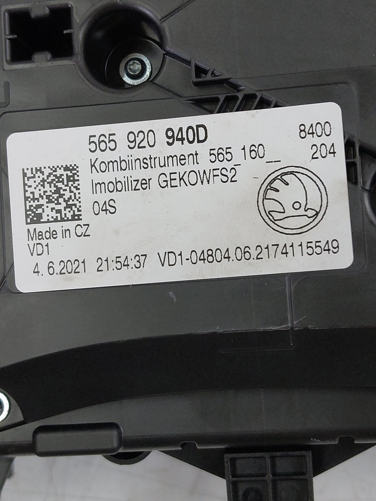 [MTD-528441] Cuadro de instrumentos Skoda Karoq NU7 1.5 TSI