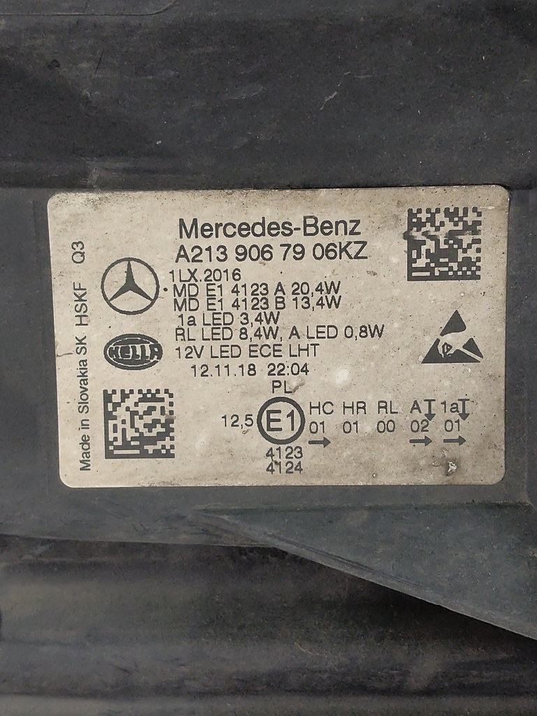 [MTD-528402] Faro delantero izquierdo Mercedes Clase E W213