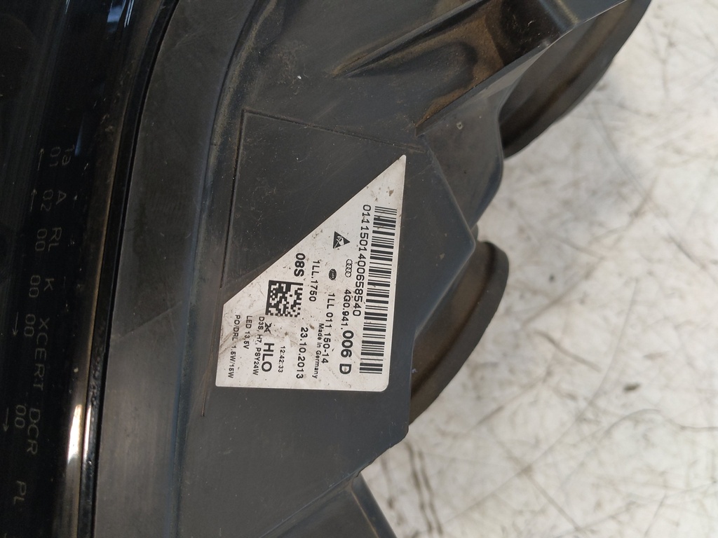 [MTD-531812] Faro derecho Audi A6 C7 4G2 2014 CGLC CGL 2.0 TDI 4G0941006D