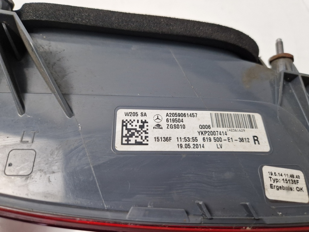 [MTD-497536] Luz trasera Mercedes Clase C W205 2.2 CDI C 220 Diesel A2059061457