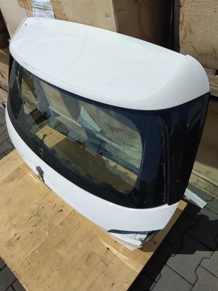 [MTD-525028] Portón trasero Peugeot 308 II 2020 YHY 1.5 HDI 9677833277, pintura BANQUISE WHITE