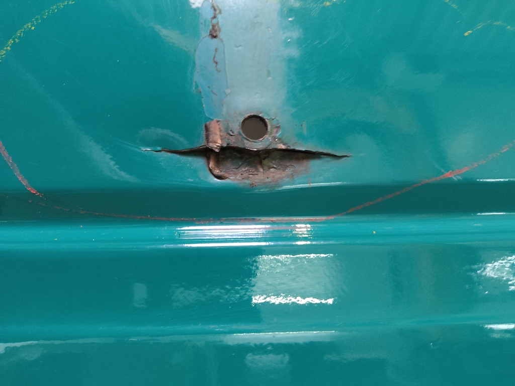 [MTD-504964] Puerta trasera izquierda verde L6T VW Transporter T4 2.5 TDI AJT 721827103