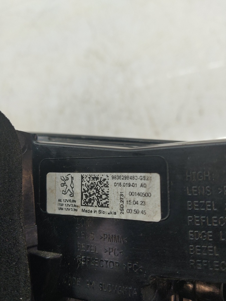 [MTD-515836] Luz trasera Peugeot 308 SW III FC 1.5 BlueHDi 130 YHZ DV5RC 9836299480
