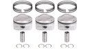 3x pistón STD 84.5mm derecho 1-3 Audi A4 3.2 FSI V6 quattro AUK 06E107066CK NUEVO