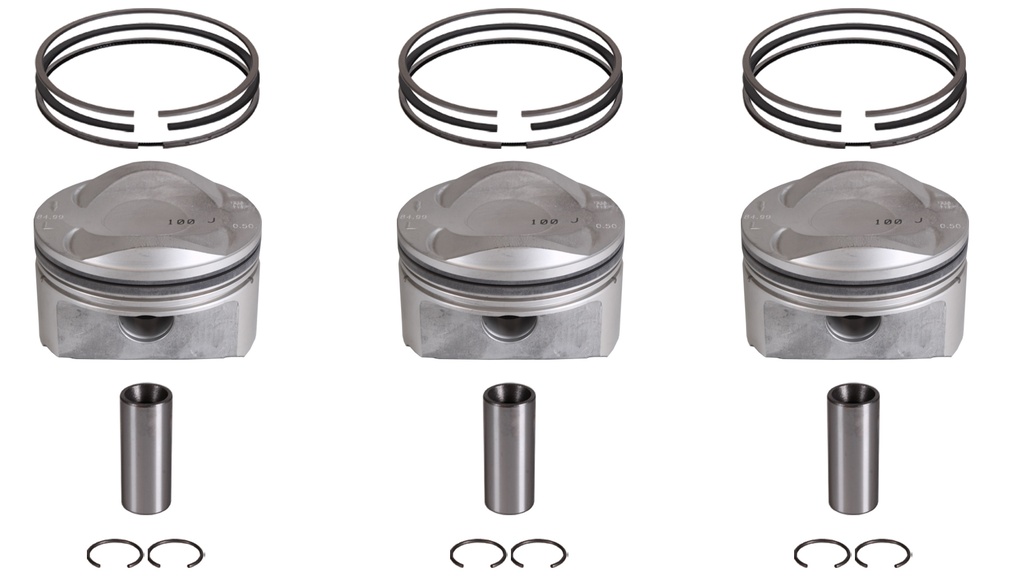 [MTD-315372] 3x pistón izquierdo 4-6 oversize +0.5 para Audi A4 B7 3.2 FSI V6 quattro AUK NUEVO