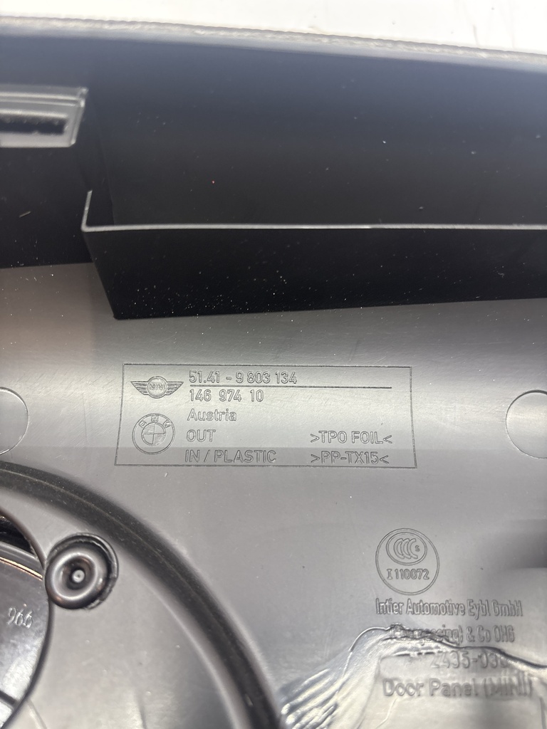 [MTD-505336] Panel de puerta Mini Countryman Cooper D R60 1.6 Diesel N47C16A N47 9803134