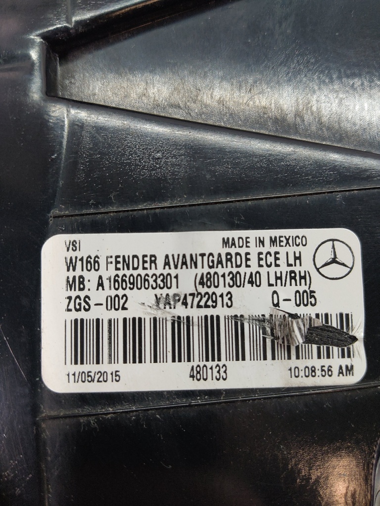 [MTD-511288] Luz trasera izquierda Mercedes Clase M W166 ML350 642.826 OM642 A1669063301