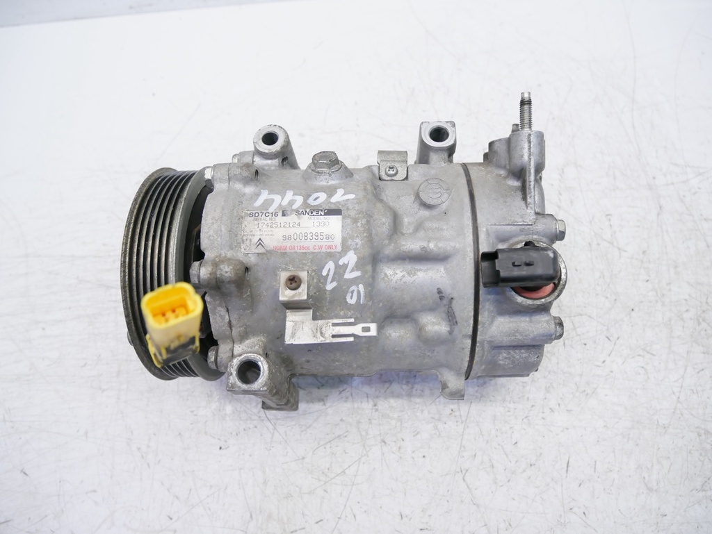 [MTD-408433] Compresor de aire acondicionado para Peugeot Citroen 1.6 HDi 9HR DV6C 9800839580