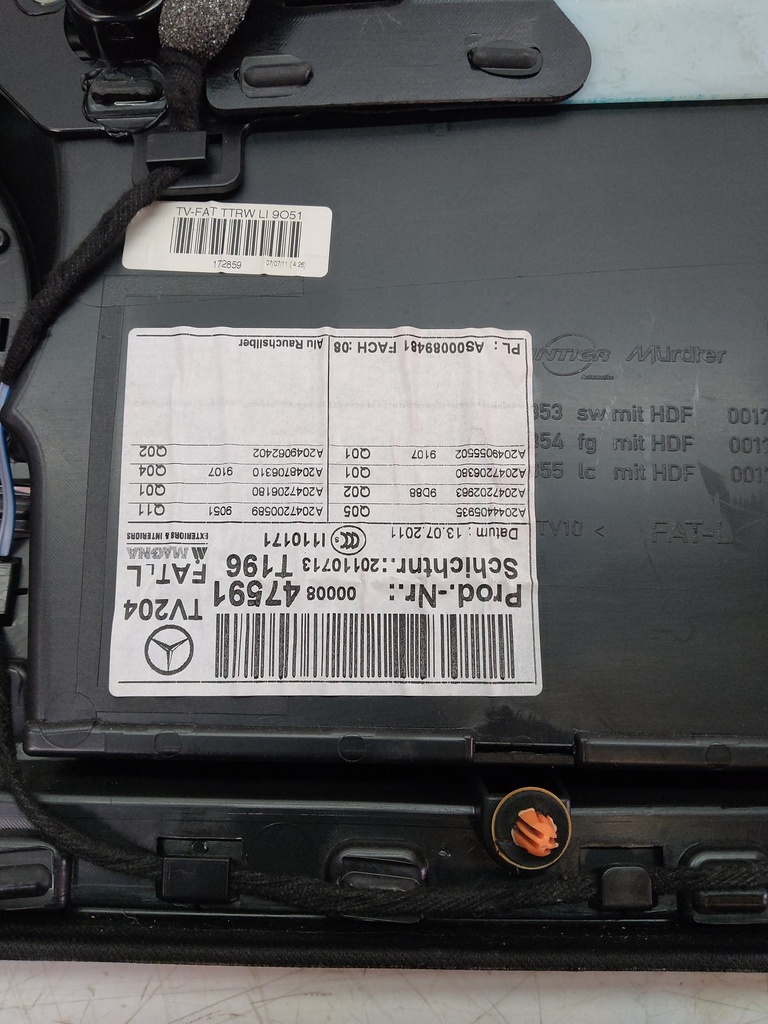 [MTD-512589] Revestimiento de puerta Mercedes Clase C T-Model S204 3.0 CDI OM642.834 A2044405935