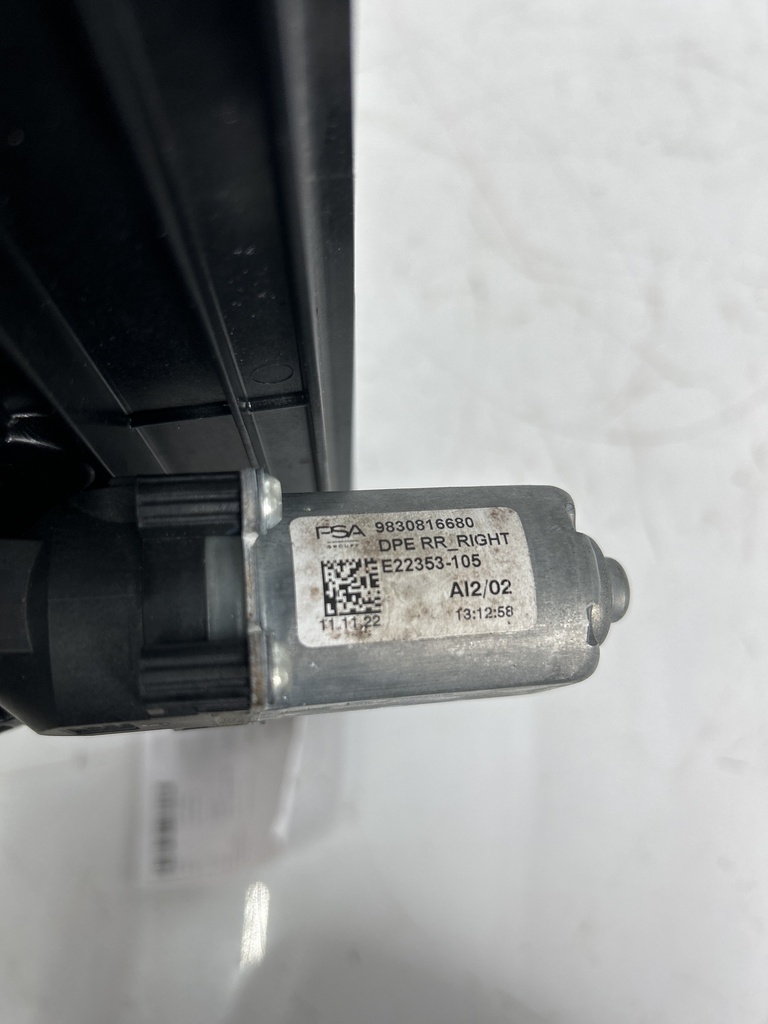 [MTD-497837] Motor del elevalunas Peugeot 308 1.5 BlueHDI 130 YHZ DV5R YH01 9830816680