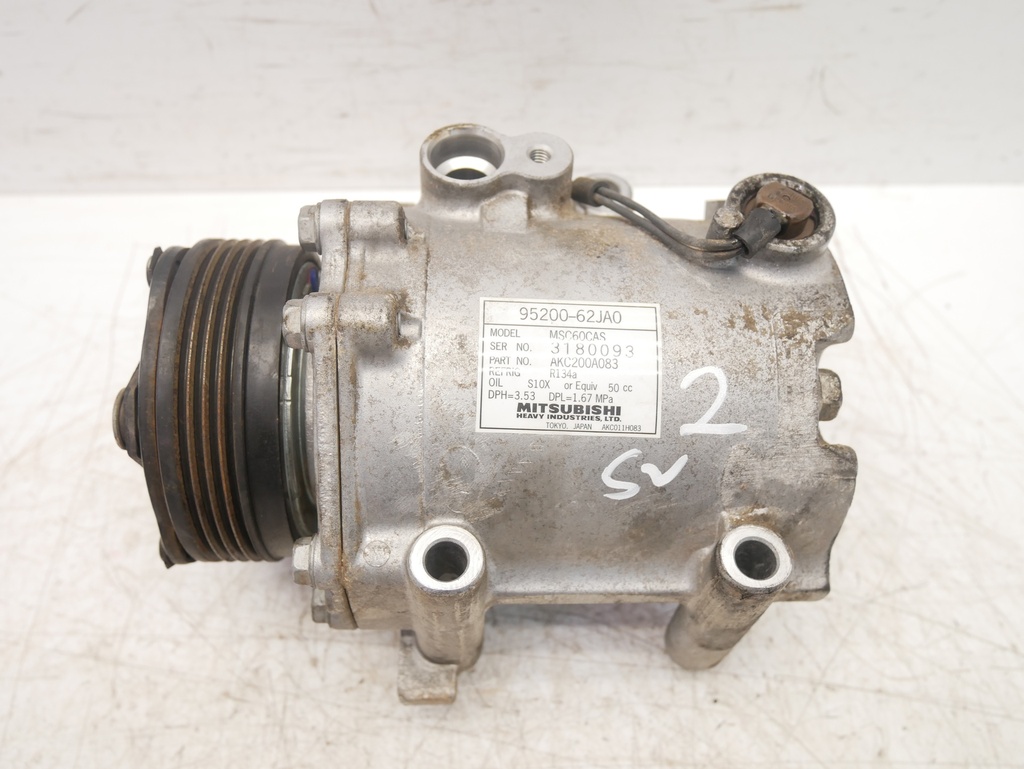 [MTD-393203] Compresor de aire acondicionado Fiat SX4 1.6 gasolina M16A 95200-62JA0