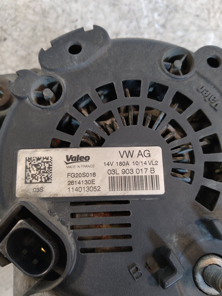 [MTD-514132] Alternador Audi A6 C7 2.0 TDI CGL CGLE 03L903017B