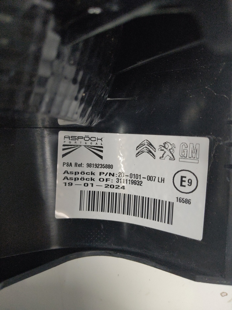 [MTD-520921] Luz trasera Opel Combo K9 1.5 D Diesel D15DT D15 YHT 9819235880