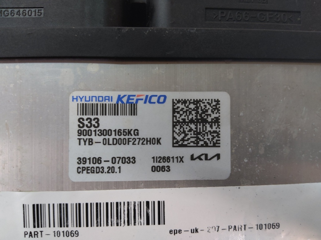 [MTD-520814] Unidad de control del motor Kia Rio VI 1.0 T-GDI G3LE 39106-07033