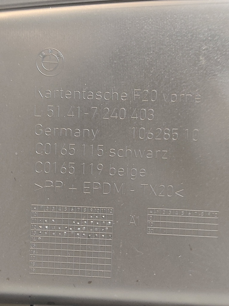 [MTD-520276] Revestimiento de puerta BMW Serie 1 F20 1.6 N13B16A 2011-2015