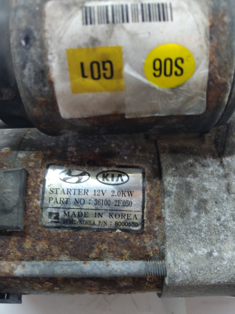 [MTD-525443] Motor de arranque para Kia Sportage III 2.0 CRDI