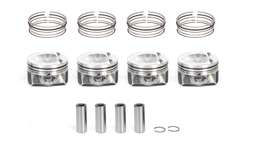[MTD-298791] 4x Juego de pistones sobremedida 0.5mm Audi Seat VW Skoda 2.0 TSI TFSI CJK CJKA CJKB
