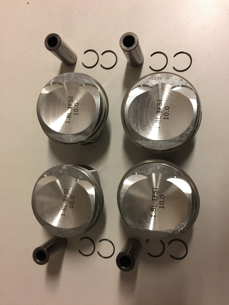 [MTD-275928] 4x pistones sobredimensionados 0.5mm VW Audi Seat Skoda Golf A3 1.8 TSI TFSI BYT BZB