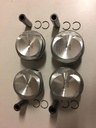 4x pistones sobredimensionados 0.5mm VW Audi Seat Skoda Golf A3 1.8 TSI TFSI BYT BZB